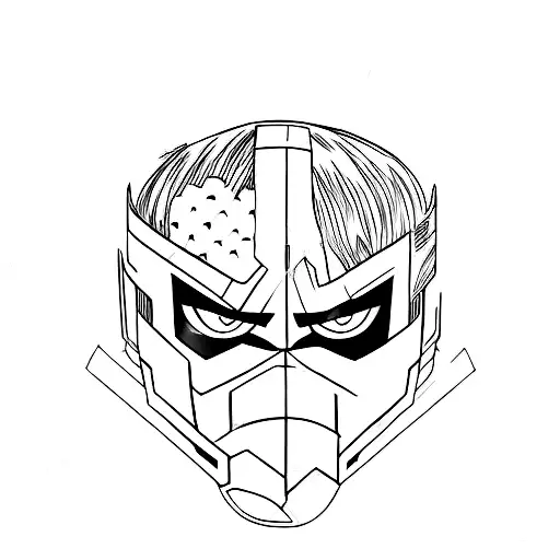 captain america'shield  tattoo design idea