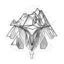 iceberg tattoo design idea
