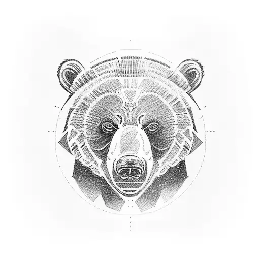 Grizzly bear tattoo design idea