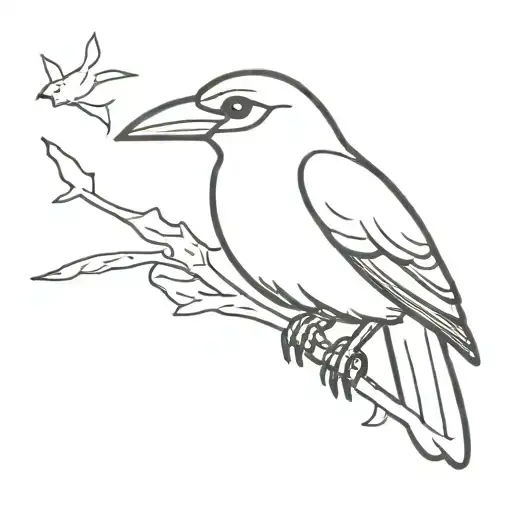bird Tupac tattoo design idea