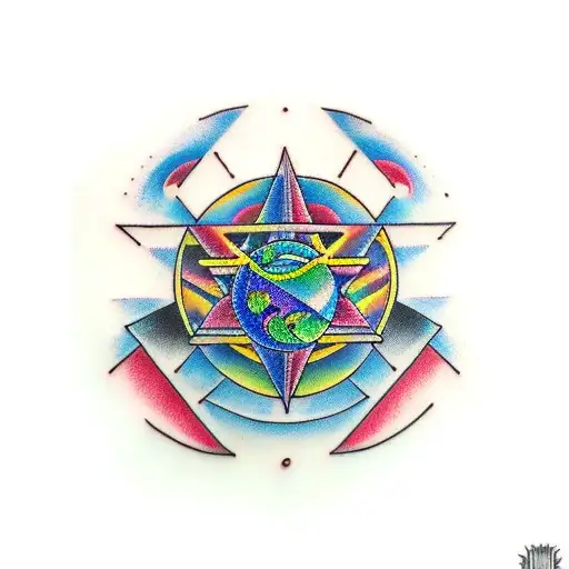 dark side of the moon tattoo design idea
