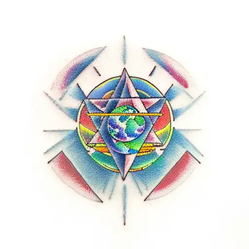 dark side of the moon tattoo design idea