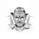 indiana jones tattoo design idea