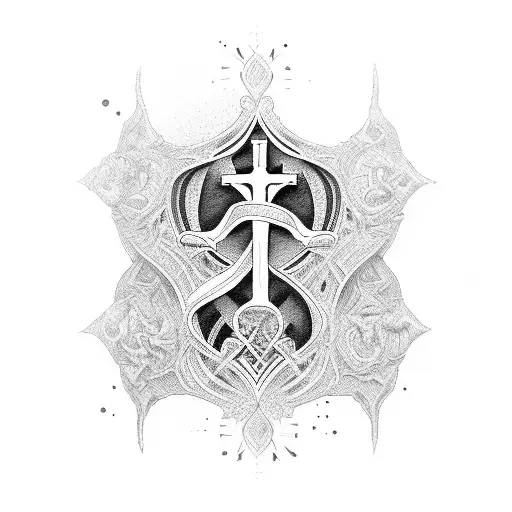 catholic tattoo design idea