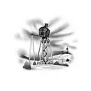 Sandhills Windpump tattoo design idea