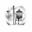 Sandhills Windpump tattoo design idea