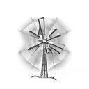 Sandhills Windmill tattoo design idea
