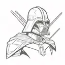 Darth Vader Captain Rex Ahsoka Tano tattoo design idea