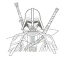 Darth Vader Captain Rex Ahsoka Tano tattoo design idea