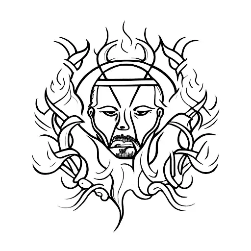 There is a fire inside that guides us since we were children The flame burns if there is no heartbeat behind it tattoo design idea