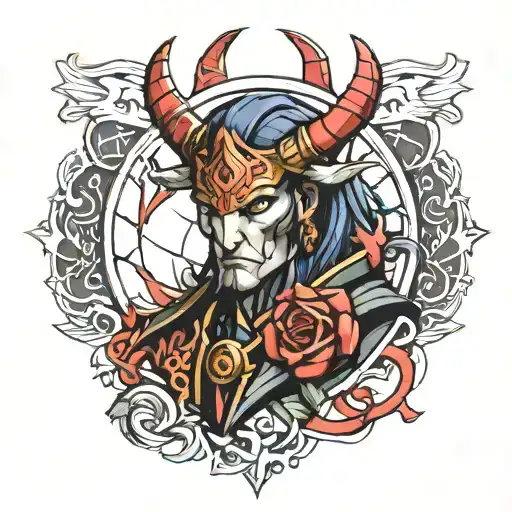 Dota 2 jugguernault tattoo design idea