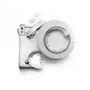 A tape measure wrapped around a baby footprint tattoo design idea