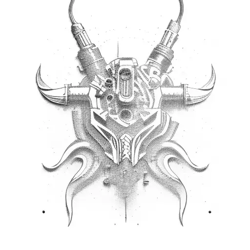 engines, dirt bikes, snowmobiles, guns  tattoo design idea