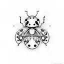 Ladybug tattoo design idea
