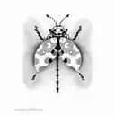 Ladybug tattoo design idea
