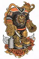 Stanley cup tattoo design idea