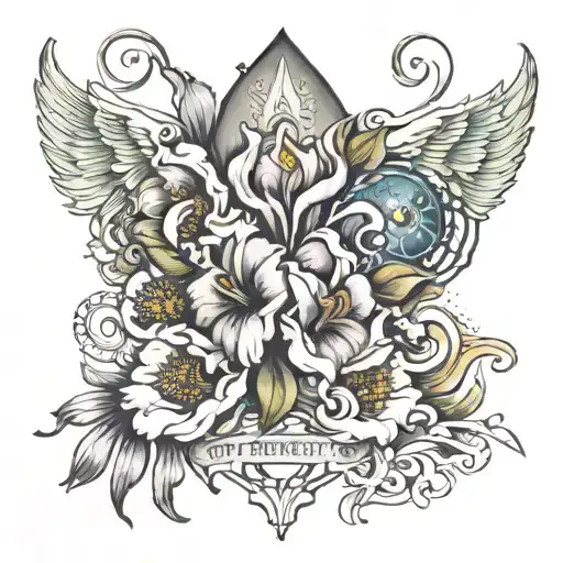 TATOO WITH BIRTHDATE OF MY CHILD IRIS 15.11.2019 INCLUDING DIVORCE  AND MY HOBBY CARS tattoo design idea