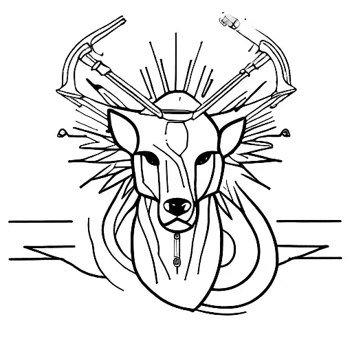 Cancer Sagittarius tattoo design idea