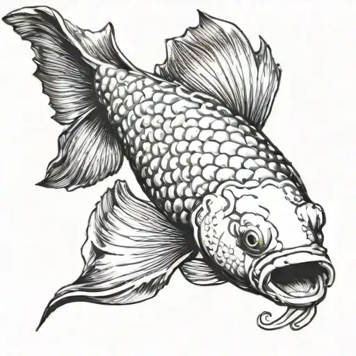 carpe koi   tattoo design idea