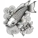 carpe koi   tattoo design idea