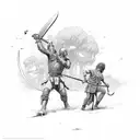 David vs Goliath  tattoo design idea