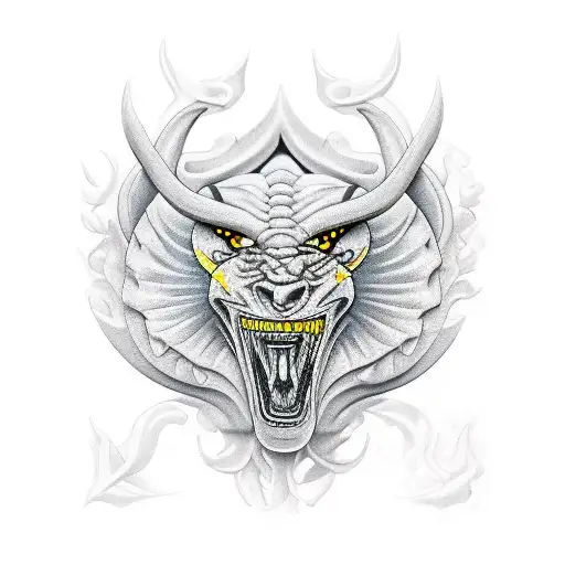 angry taurus tattoo design idea