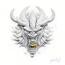 angry taurus tattoo design idea