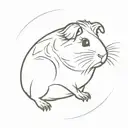 guinea pig tattoo design idea