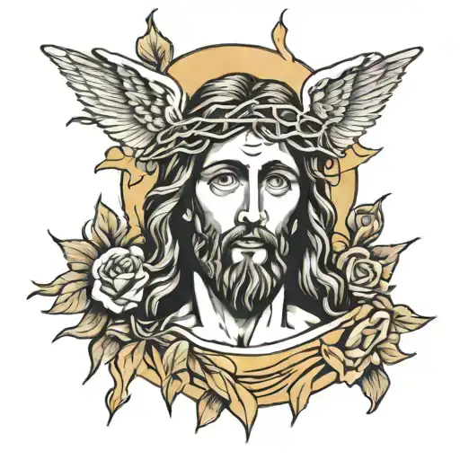 jesus christ tattoo design idea