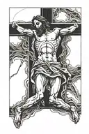 jesus christ crucifixion tattoo design idea