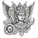 Vishnu tattoo design idea