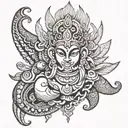 Vishnu tattoo design idea