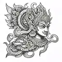 Vishnu tattoo design idea