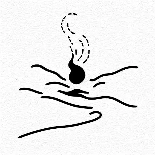 Still waters run deep tattoo design idea