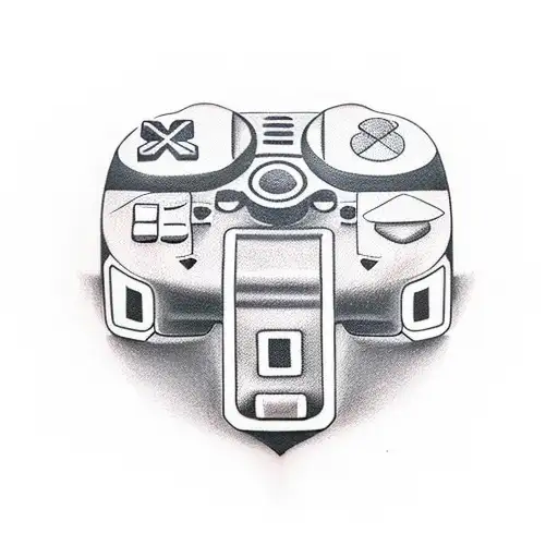 playstation controller tattoo design idea