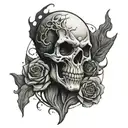 spooky tattoo design idea