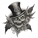 spooky tattoo design idea