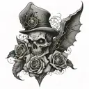 spooky tattoo design idea