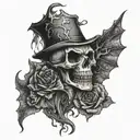 spooky tattoo design idea