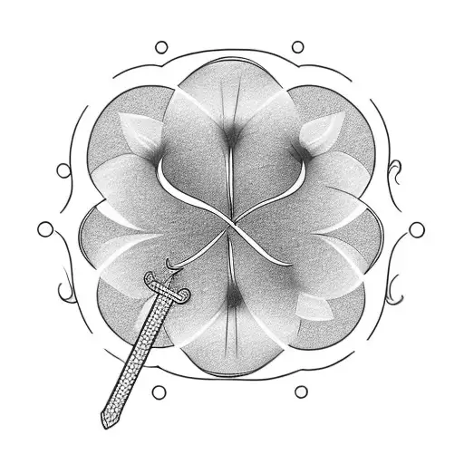 3/17 lucky clover 9/12 fish hook tattoo design idea