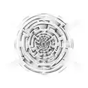 A numerology-inspired maze with metaphoric symbols tattoo design idea