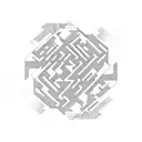 A numerology-inspired maze with metaphoric symbols tattoo design idea