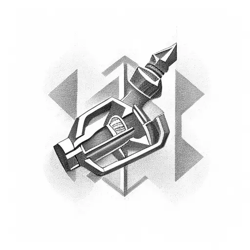 Combine the Arsenal logo with elements of design tools to represent your occupation as a designer tattoo design idea