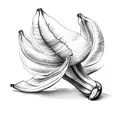 banana tree tattoo design idea