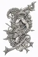 Odysseus bow tattoo design idea