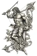 Odysseus bow tattoo design idea