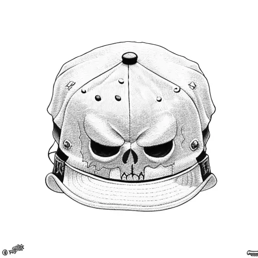 hat from anime ONe Piece tattoo design idea
