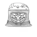 luffy hat from anime ONe Piece tattoo design idea