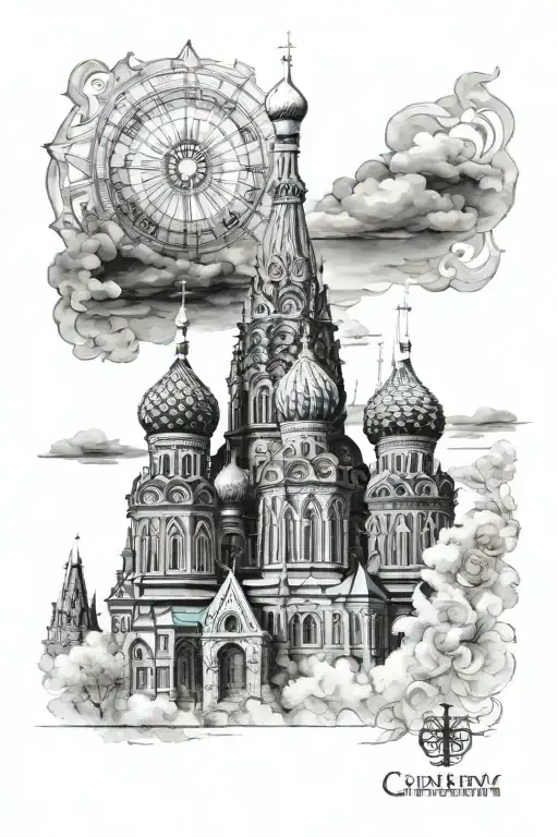 Saint Basils Cathedral tattoo design idea