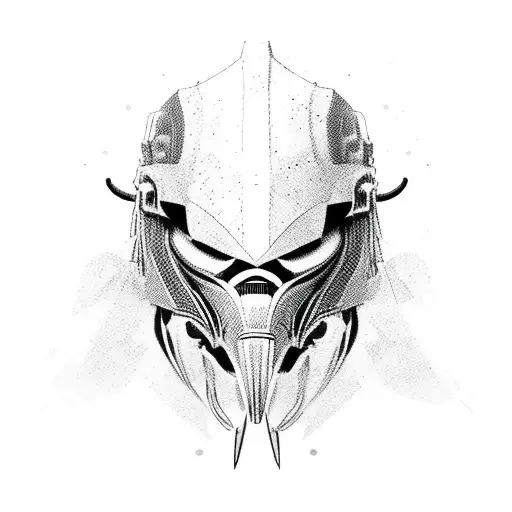 predator helmet drawing
